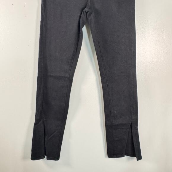 Pistola Black Colleen Split Hem Jeans High Rise Straight Leg Womens Size 26 - Picture 5 of 11